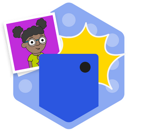 The Sharing Pictures badge, there are 3 stars to collect and 0 have been collected