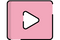 A play button on pink